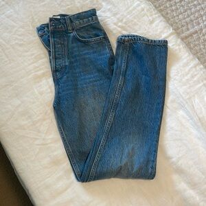 Reformation Cynthia high rise straight jeans